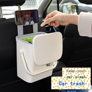 Wall-Mounted Car Trash Storage Bin Car Trash Slide Sealed Cleaning Bin Private Car Sanitary Bin