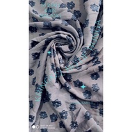 CRINKLE FABRIC | CRINGKLE CRINGKLE | FLOWER MOTIF RING || FABRIC WIDTH 1.5 || (PRICE PER 0.5 METER)