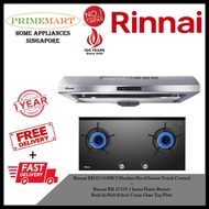 Rinnai RH-S259-SSR-T Slimline Hood + Rinnai RB-2CGN 2 Burner Built-in Hob *BUNDLE DEAL - FREE DELIVERY