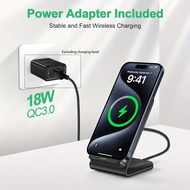 Fast Wireless Charger, 15W Wireless Charging Stand, Compatible With IPhone XR/Xs Max/XS/X/8/8 Plus, 