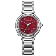 May JDM NEW ★ WATCH  Citizen Women's Sapphire Glass Waterproof Watch EM1090-78X  Wine Red Dial with Diamond