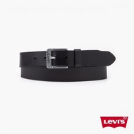 Levis 男款 真皮皮帶 / 精工Logo鐫刻釦頭 黑 人氣新品