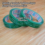 HIJAU Fresh Vegetables Masking Tape / Duct Tape / Green Vegetable Solatape Isolation