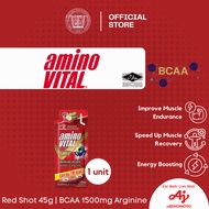 amino VITAL Red Shot (45g) | 1S, 2S Twin Pack, 3S Triple Pack SPORTS certified Malaysia energy gel
