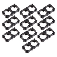 10Pack 18650 Battery Holder Bracket Cell Safety Anti Vibration Plastic Cylindrical Brackets For 18650 Lithium Batteries