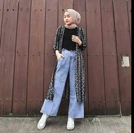 High Waist Celana Kulot Jeans// Jeans Kulot Wanita Lia_jeanss