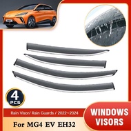 4x Windscreens for MG4 EV EH32 2022 2023 2024 Auto Accessories Deflectors Awing Trim Car Side Window