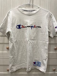 Champion Logo 刺繡 短袖 白色