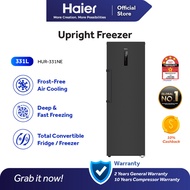 [4 Star] Haier 331L Upright Freezer / Frost Free / Total Convertible Fridge & Freezer - HUR-331NE