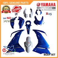 R15 BODY COVER SET B2S4 PURPLISH BLUE DPBMC + STICKER GRAPHIC [ 100% ORIGINAL YAMAHA] - BK6-F0000-30