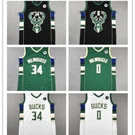 Bucks 34#Giannis Antetokounmpo embroidered basketball jersey0DeAndre DeRouled O B Ng R M