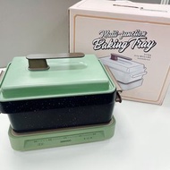 三腳插 韓國 DAEWOO S11 Compact Multiple Electric Pot 大宇 多功能料理鍋 電爐 火鍋, 多功能烤盤 (點觸式操控電子調溫，聚能發熱盤，分體式設計，防燙手柄，一