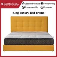 KING LUXURY BED FRAME  | SINGLE / SUPER SINGLE / QUEEN / KING | FREE DELIVERY AND ASSEMBLY