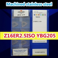 Z16ER2.5ISO YBG205 10pcs set original ZCC.CT insert YBG205M20 M