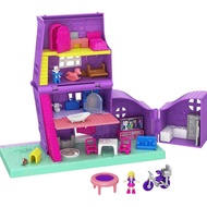 Polly Pocket Doll House with Micro Doll, Toy Bike & Furniture Accessories