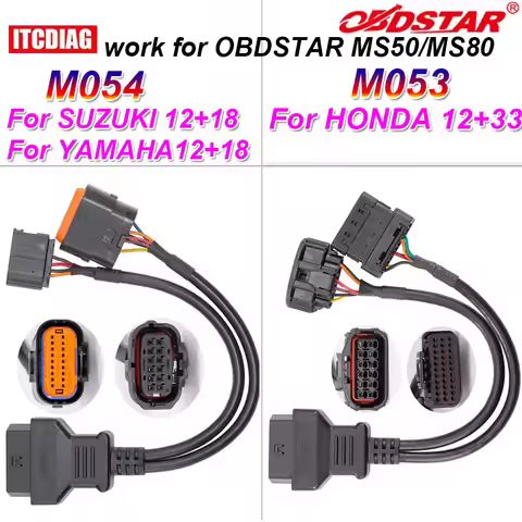 OBDSTAR M053 M054 Cable for Honda/Yamaha/SUZUKI Motorcycel Adapter Moto Motorcycle IMMO Work With OB