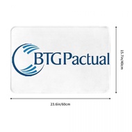 New Style BTG Pactual logo Bathroom Flannel Floor Mat Toilet Toilet Anti-slip Foot Mat Coffee Table 