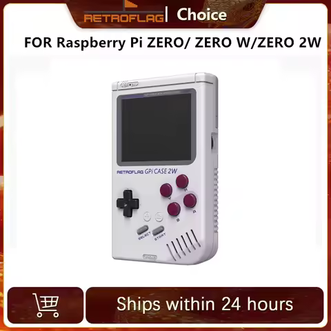 Retroflag GPi CASE 2W Compatible with Raspberry Pi ZERO, ZERO W, ZERO 2W Case 3.0” LCD Screen for Co