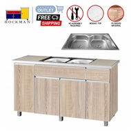 Almari Sinki Dapur 5 Kaki / 5ft Kitchen Sink Cabinet Walnut 554 / Maple 9554 Furniture