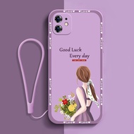 for Casing oppo f1s f3 f5 f7 f9 f9pro f11 f11pro f15 f17 f19 f19s pro pro+ phone case cellphone soft shell shockproof new design aesthetic with strap lanyard women 4g 5g girl