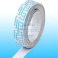 [2 Pieces]- Blue and White Ribbon Wire UL2468 10 Strands 1.5mm Wire Size 24AWG