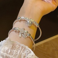 Silver Bracelet Female Silver 999 Solid Pure Silver Bracelet High-End Bracelet