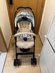 Combi 康貝 Mechacal Handy Auto 4 Cas 嬰兒雙向手推車（包含初生墊及原裝Combi 雨檔）