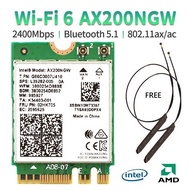 Intel Wifi 6 Card Wireless AX200 802.11AX Bluetooth 5.1 NGFF M.2 2G 5G