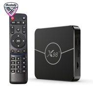 Muslady X98 Plus Android 11.0 สมาร์ททีวีกล่อง Amlogic S905W2 UHD 4K Media Player 2.4G/5G dual-band W