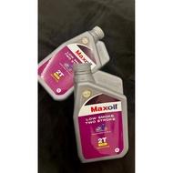 Maxoil 2T Low Smoke Racing Formula – Minyak 2 Stroke Original (1L) | Kuasa Tinggi & Kurang Asap