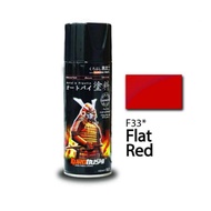 SAMURAI Spray Paint F1 Flat Clear & F33 Flat Red