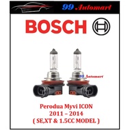 2PC Bosch Perodua Myvi Icon (SE / XT / 1.5 Spec projector ) Headlamp HeadLight H11 Light Bulb 2014 2015 2016 2017