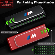 BMW M Car Temporary Parking Phone Number Card Magnetic Number Plate Holder For F30 F10 E90 E46 E60 G