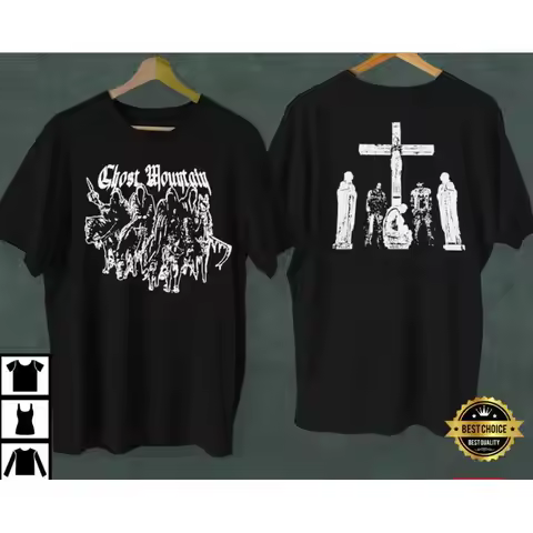 Haunted Mound Sematary Ghost Mountain 4 Horsemen T Shirt