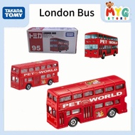 Scale:1/130 London Bus 95 Tomica Takara Tomy Die-cast Model Original Malaysia Ready Stock 562597
