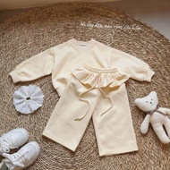 New25_ New_ SET YELLOW SURFACE PANTS BG new