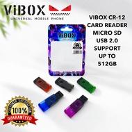 VIBOX MICRO SD CR-12 USB 2.0 CARD READER SUPPORT UP TO 512GB