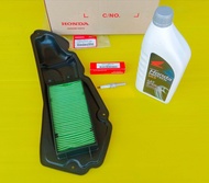 ชุดไส้กรองหัวเทียนน้ำมันเครื่องMB10w-30 ฝาเทา 0.8ลิตรแท้HONDA PCX160ADV160 Click 160i อะไหล่แท้ศูนย