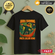 Aura Farming Shirt Aura Track Racing T-Shirt Funny Aura Kid Meme Boat Racing Viral Tiktok Trend Aura