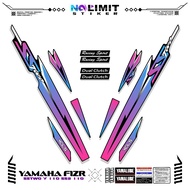 YAMAHA F1ZR STRIPING MOTIF 27 YAMAHA F1Zr 2004 STICKER VARIATION FIZR DUAL CLOTH SS TWO