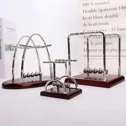 1PC Newton's Cradle Balance Steel Ball Stress Relief Gift Teaching Supplies Desktop Decoration Physi