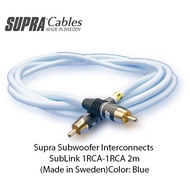 Supra Subwoofer Interconnects SubLink 1RCA-1RCA 2M