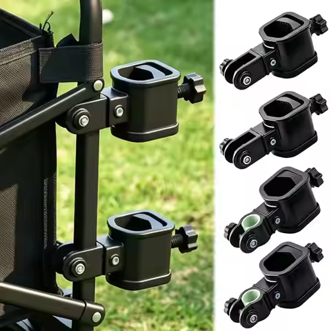 Camping Wagon Clamp Set Portable Umbrella Pole Clamp Kit Camping Wagon Bracket Easy to Install Outdo
