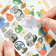 Flat Stickers Animal Friends Series Stickers
