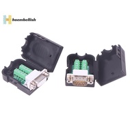 <Hoembellish> DB9 Serial Adapter RS232/485/422 Connector Male Female 9 Pin Breakout Terminals Connec
