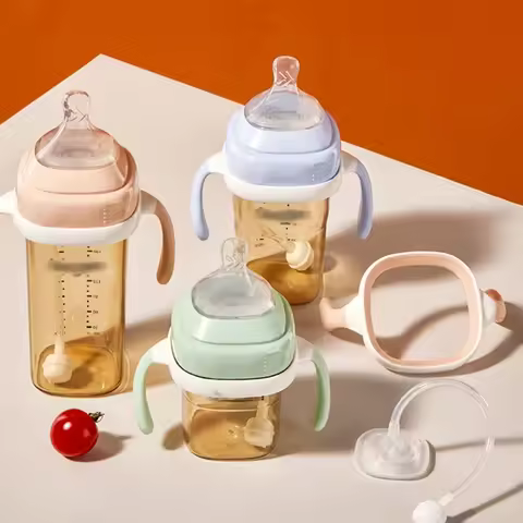 Square Shape Handle Feeding Bottle Lightweight for Hegen Handle Easy Grasp for Baby 6M+ Bottle Cover
