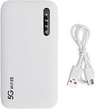 5G WiFi 6 Mobile Hotspot Router, Dual Band 2.4/5.8GHz with Nano SIM Slot and 6100mAh Battery – IP67