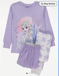英國 代購 直送 迪士尼 Disney 冰雪奇緣 frozen Elsa 兒童 家居服 睡衣 套裝 3件套