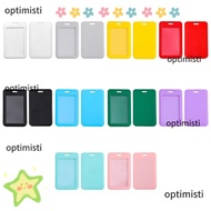 OPTIMISTI Credit Card Holders, Plastic Business Card Holder, Cute ID Card Sleeve Child