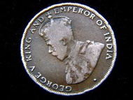 香港銅幣-1933年英屬香港(Hong Kong)一仙(Cent)銅幣(英皇佐治五世像)